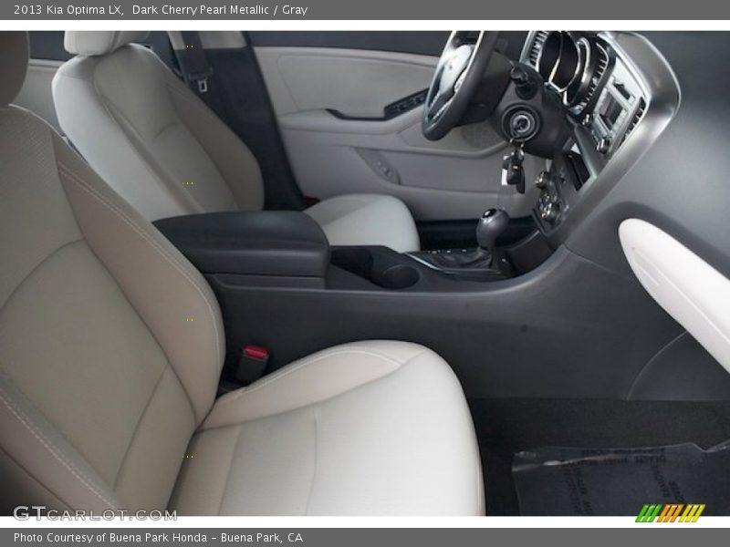 Dark Cherry Pearl Metallic / Gray 2013 Kia Optima LX