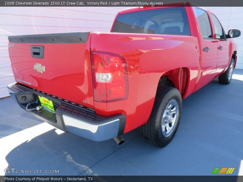 Victory Red / Light Titanium/Ebony Accents 2008 Chevrolet Silverado 1500 LT Crew Cab