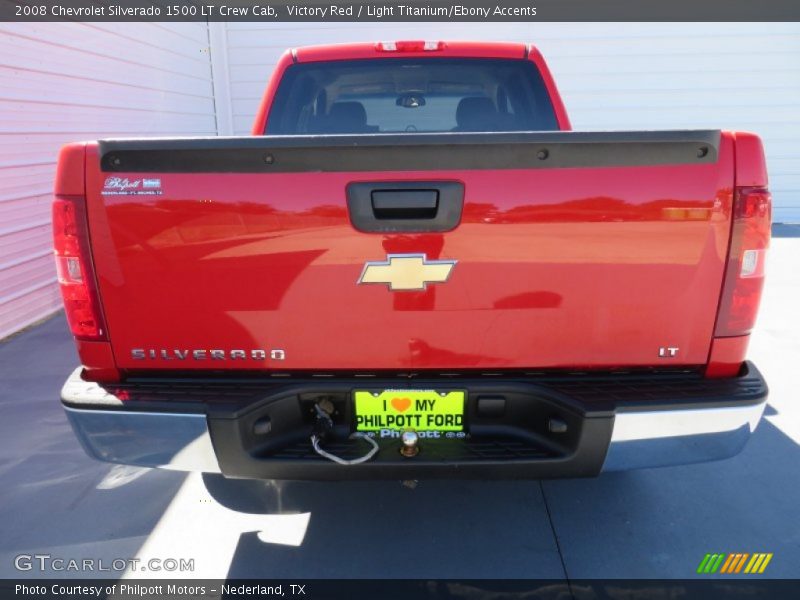 Victory Red / Light Titanium/Ebony Accents 2008 Chevrolet Silverado 1500 LT Crew Cab