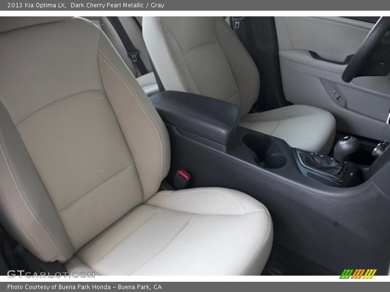 Dark Cherry Pearl Metallic / Gray 2013 Kia Optima LX