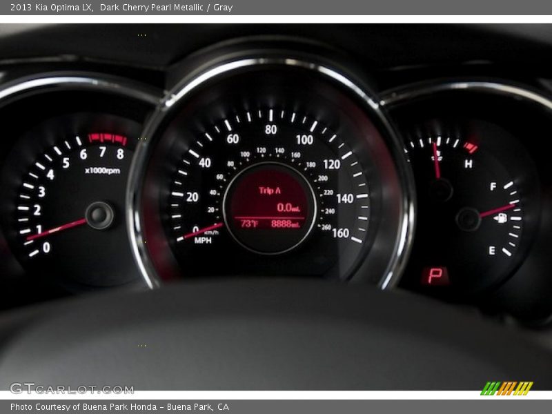 Dark Cherry Pearl Metallic / Gray 2013 Kia Optima LX
