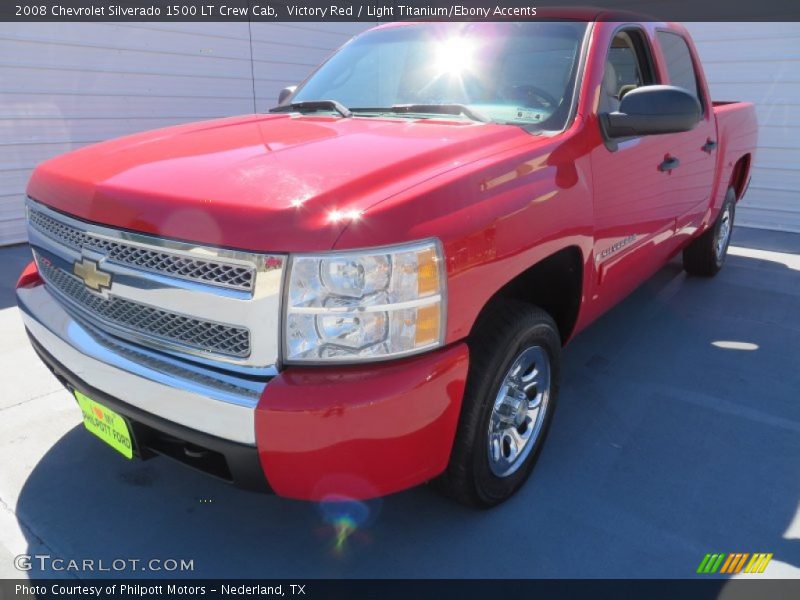 Victory Red / Light Titanium/Ebony Accents 2008 Chevrolet Silverado 1500 LT Crew Cab
