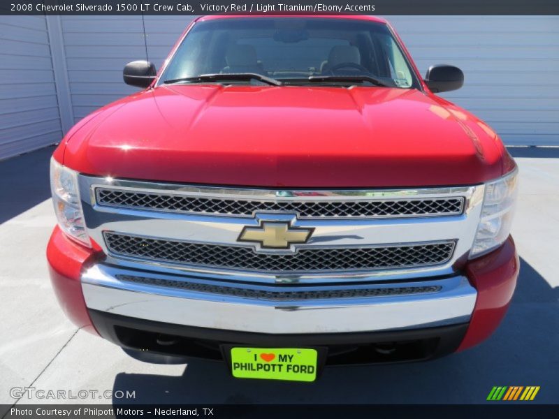 Victory Red / Light Titanium/Ebony Accents 2008 Chevrolet Silverado 1500 LT Crew Cab