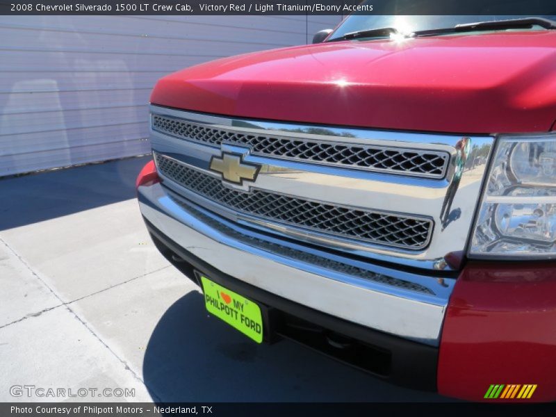 Victory Red / Light Titanium/Ebony Accents 2008 Chevrolet Silverado 1500 LT Crew Cab