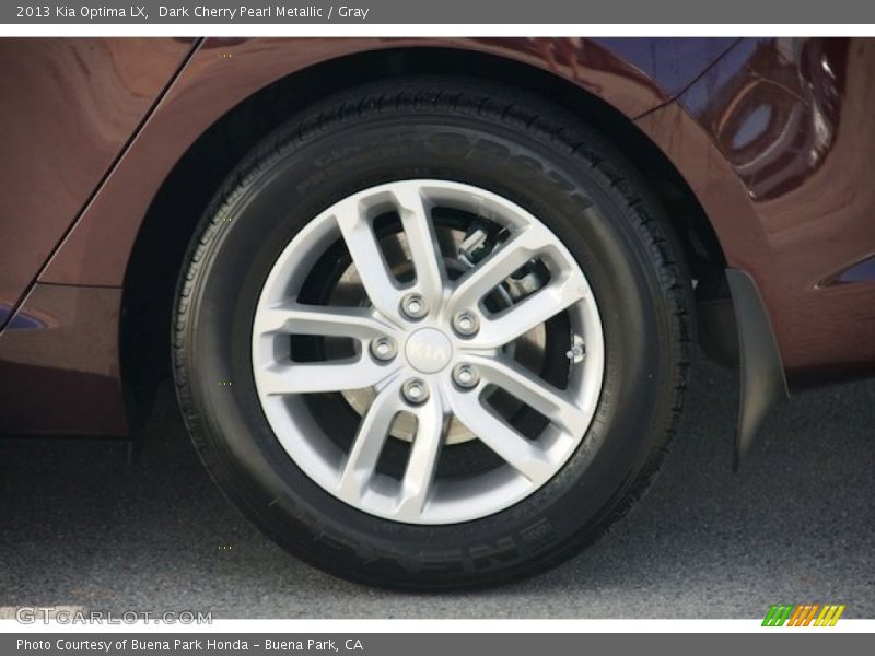 Dark Cherry Pearl Metallic / Gray 2013 Kia Optima LX