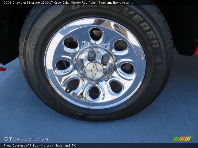 Victory Red / Light Titanium/Ebony Accents 2008 Chevrolet Silverado 1500 LT Crew Cab