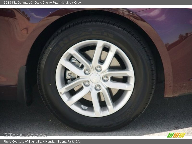 Dark Cherry Pearl Metallic / Gray 2013 Kia Optima LX