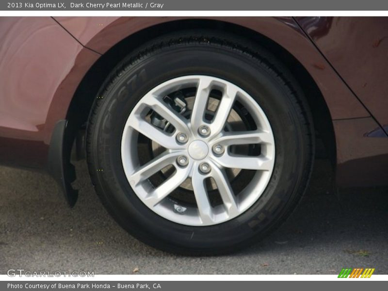Dark Cherry Pearl Metallic / Gray 2013 Kia Optima LX