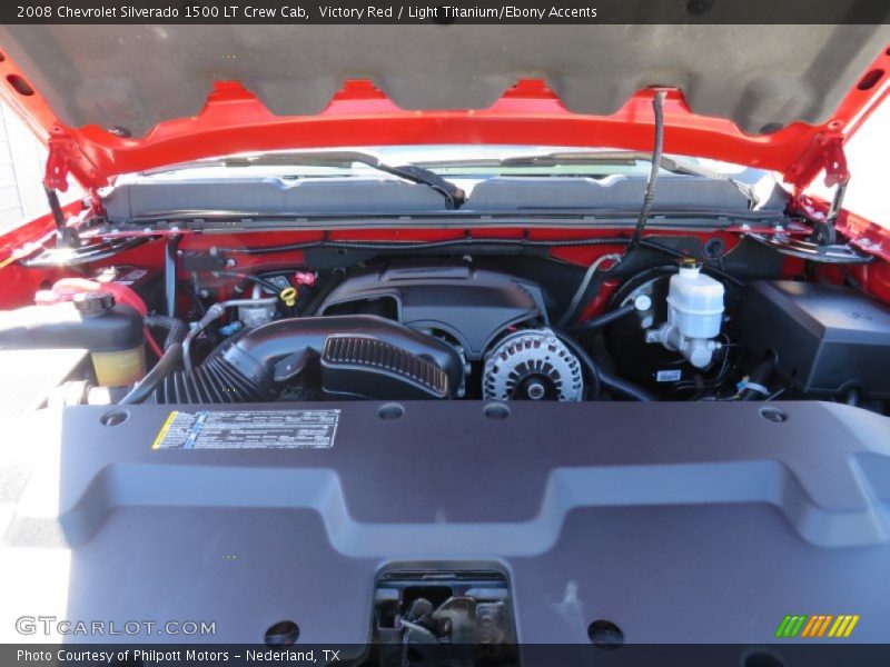 Victory Red / Light Titanium/Ebony Accents 2008 Chevrolet Silverado 1500 LT Crew Cab