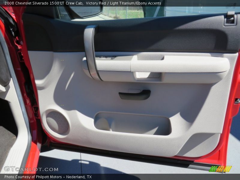 Victory Red / Light Titanium/Ebony Accents 2008 Chevrolet Silverado 1500 LT Crew Cab