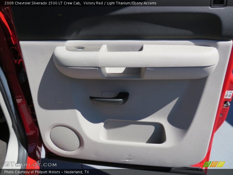 Victory Red / Light Titanium/Ebony Accents 2008 Chevrolet Silverado 1500 LT Crew Cab
