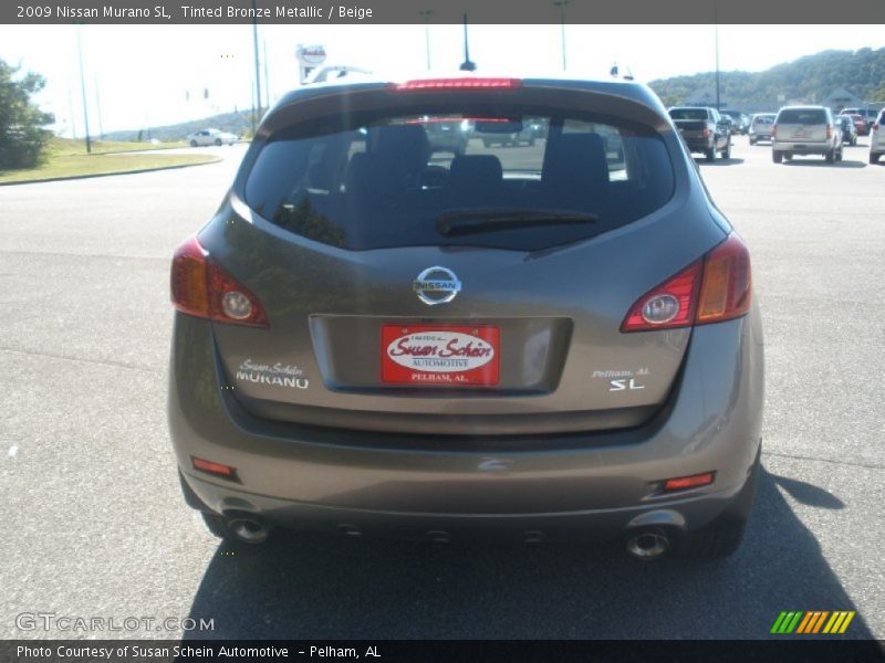 Tinted Bronze Metallic / Beige 2009 Nissan Murano SL