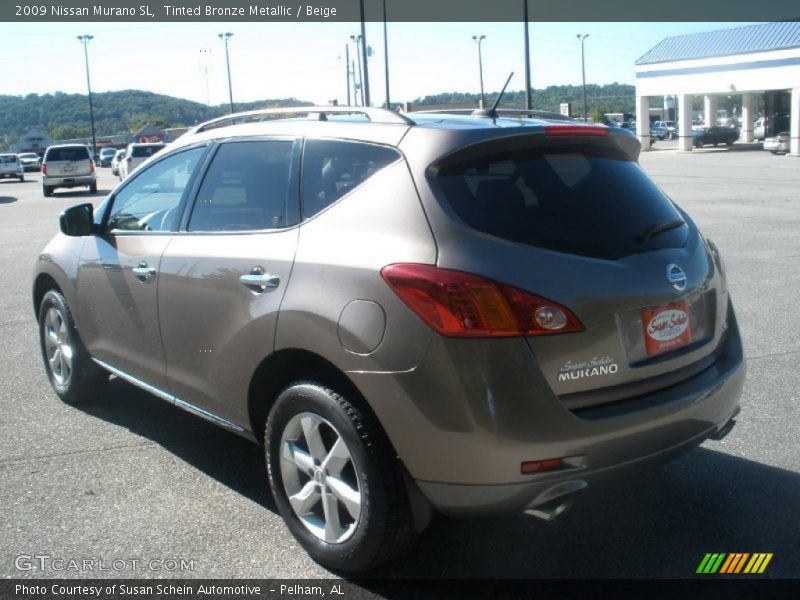 Tinted Bronze Metallic / Beige 2009 Nissan Murano SL