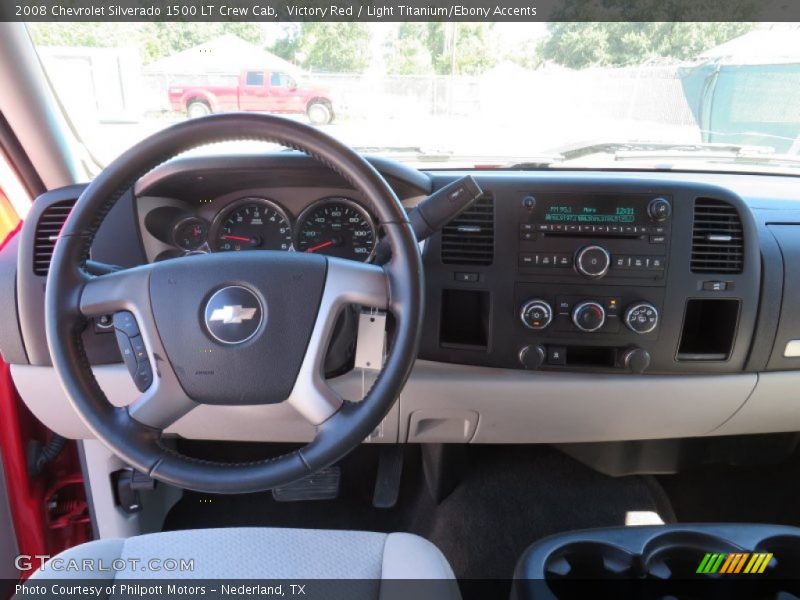Victory Red / Light Titanium/Ebony Accents 2008 Chevrolet Silverado 1500 LT Crew Cab