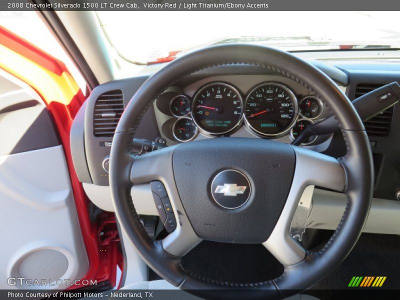 Victory Red / Light Titanium/Ebony Accents 2008 Chevrolet Silverado 1500 LT Crew Cab