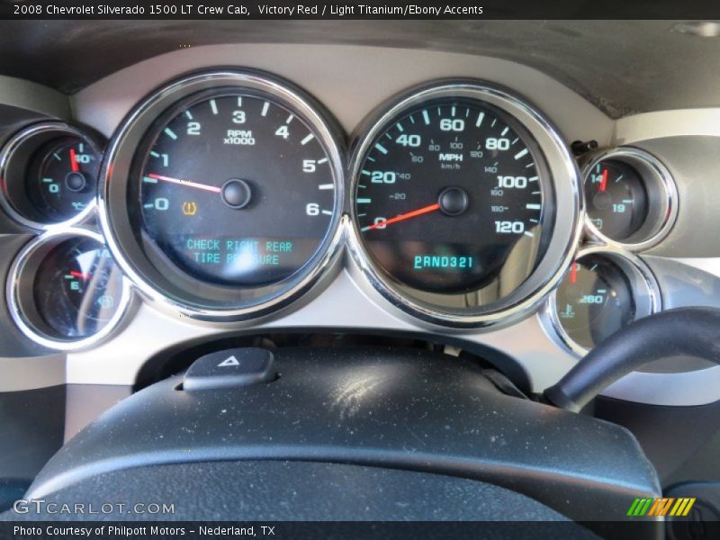 Victory Red / Light Titanium/Ebony Accents 2008 Chevrolet Silverado 1500 LT Crew Cab