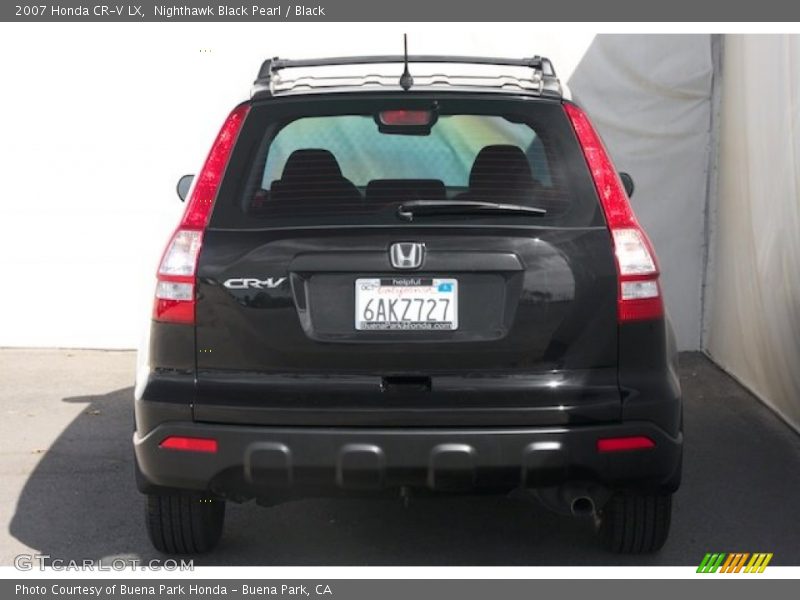 Nighthawk Black Pearl / Black 2007 Honda CR-V LX