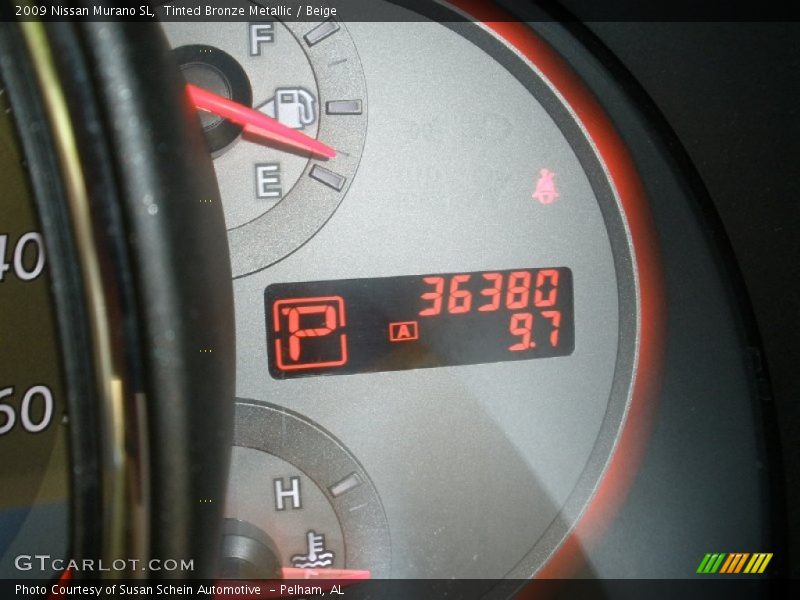 Tinted Bronze Metallic / Beige 2009 Nissan Murano SL