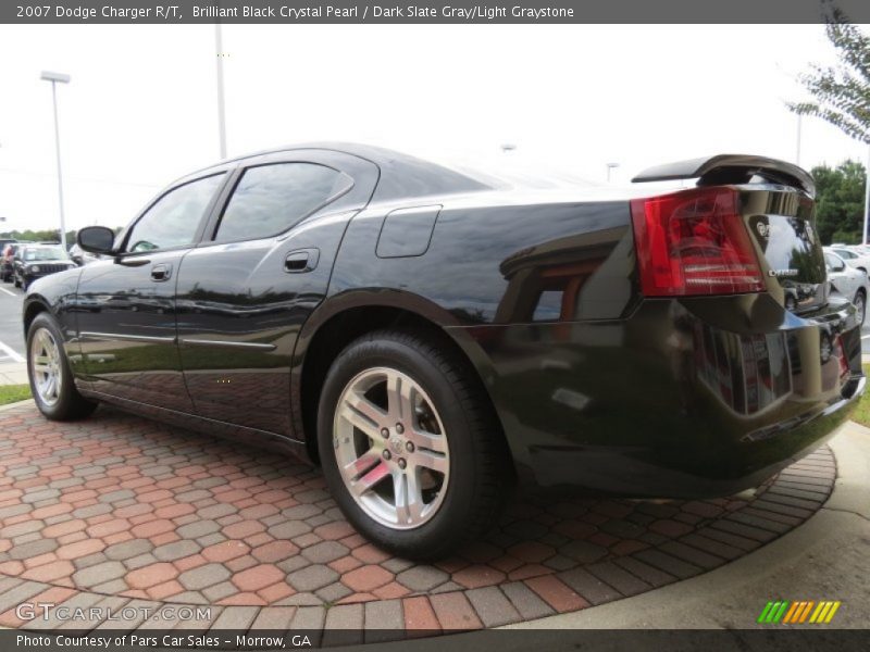 Brilliant Black Crystal Pearl / Dark Slate Gray/Light Graystone 2007 Dodge Charger R/T