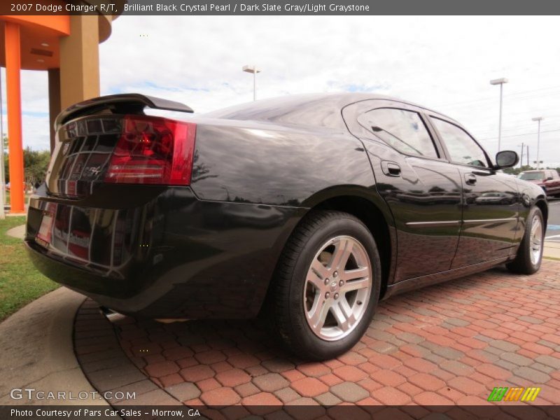 Brilliant Black Crystal Pearl / Dark Slate Gray/Light Graystone 2007 Dodge Charger R/T