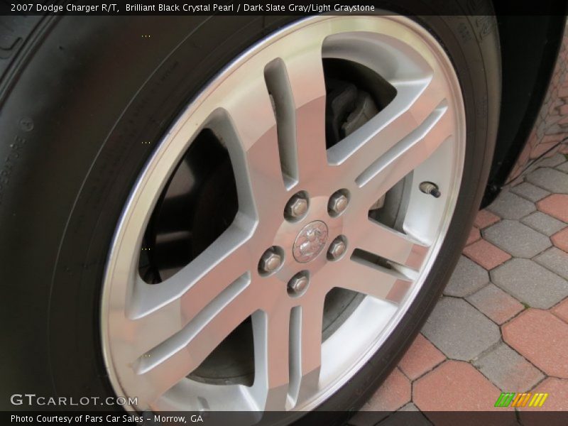 Brilliant Black Crystal Pearl / Dark Slate Gray/Light Graystone 2007 Dodge Charger R/T