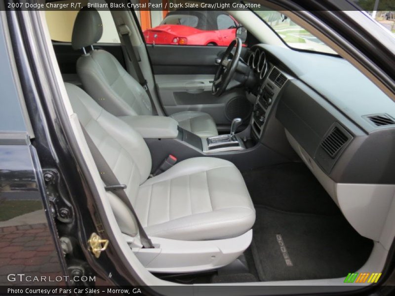 Brilliant Black Crystal Pearl / Dark Slate Gray/Light Graystone 2007 Dodge Charger R/T