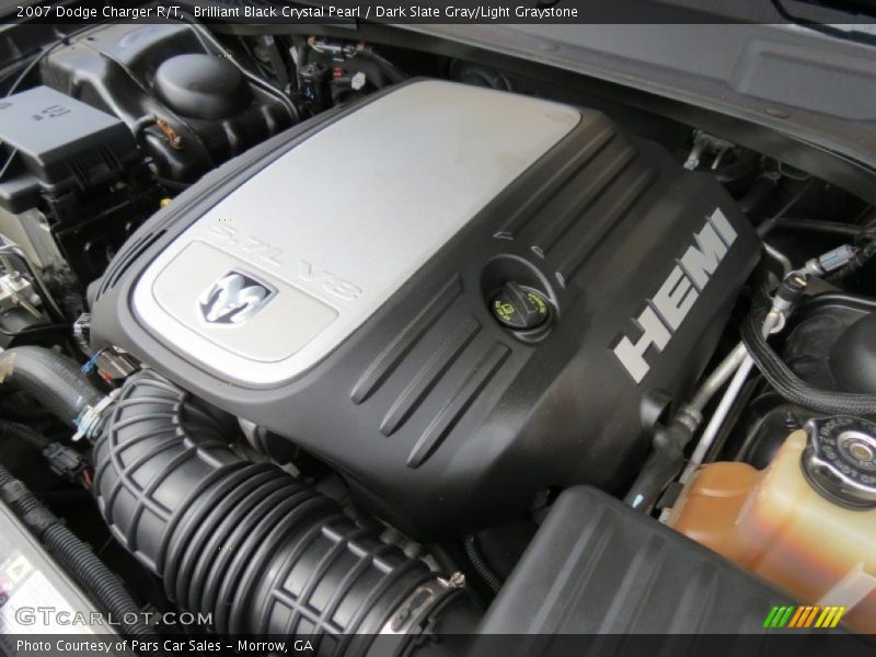 Brilliant Black Crystal Pearl / Dark Slate Gray/Light Graystone 2007 Dodge Charger R/T