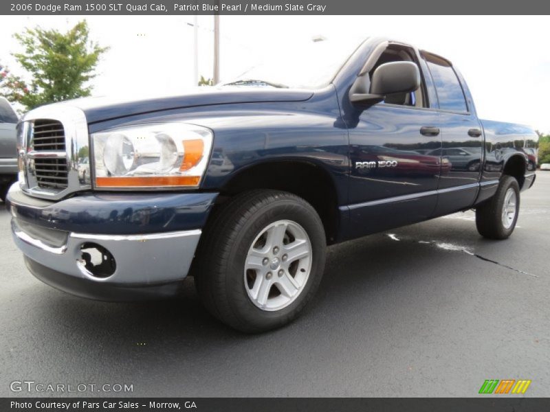 Patriot Blue Pearl / Medium Slate Gray 2006 Dodge Ram 1500 SLT Quad Cab