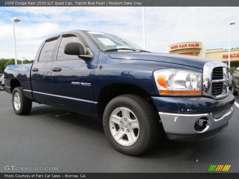 Patriot Blue Pearl / Medium Slate Gray 2006 Dodge Ram 1500 SLT Quad Cab