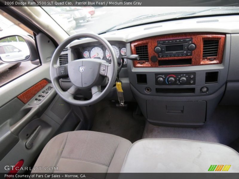 Patriot Blue Pearl / Medium Slate Gray 2006 Dodge Ram 1500 SLT Quad Cab