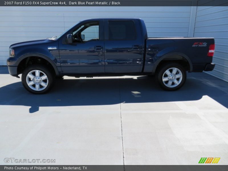 Dark Blue Pearl Metallic / Black 2007 Ford F150 FX4 SuperCrew 4x4