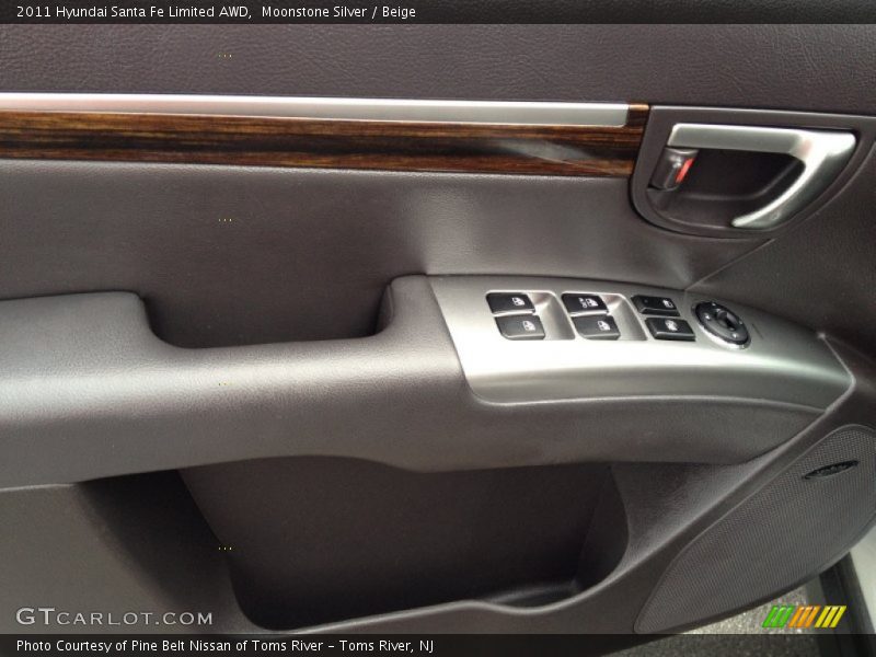 Moonstone Silver / Beige 2011 Hyundai Santa Fe Limited AWD
