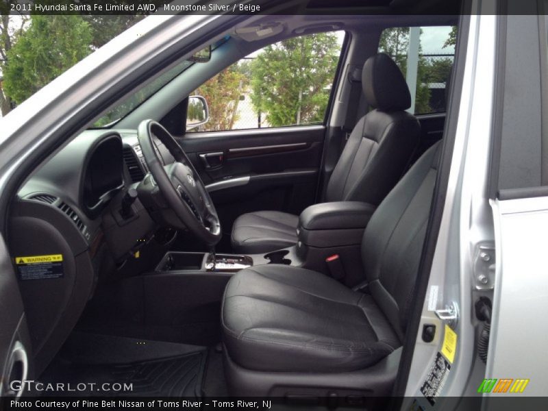 Moonstone Silver / Beige 2011 Hyundai Santa Fe Limited AWD