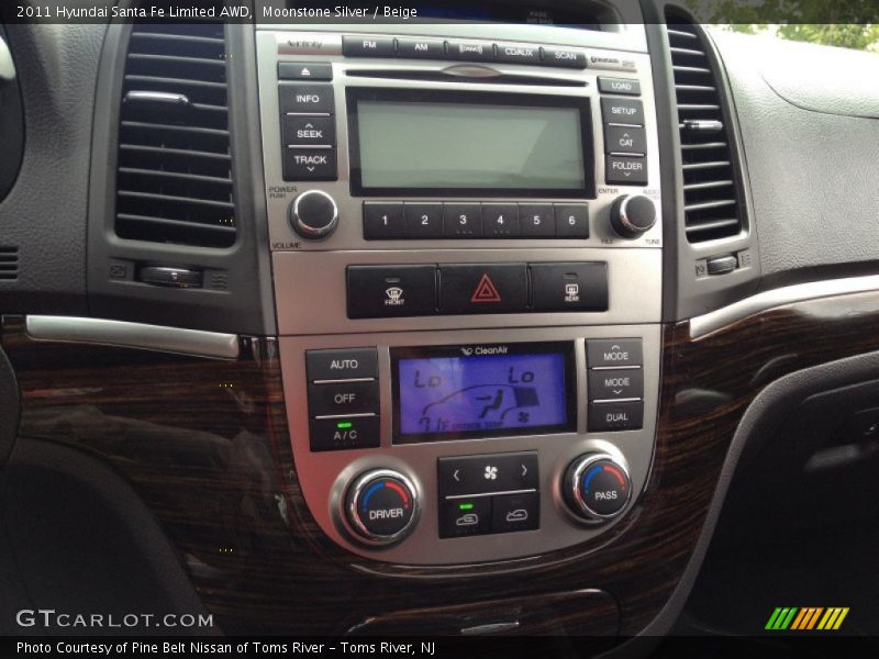 Moonstone Silver / Beige 2011 Hyundai Santa Fe Limited AWD