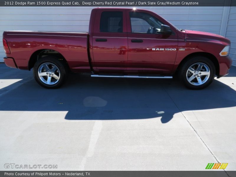 Deep Cherry Red Crystal Pearl / Dark Slate Gray/Medium Graystone 2012 Dodge Ram 1500 Express Quad Cab