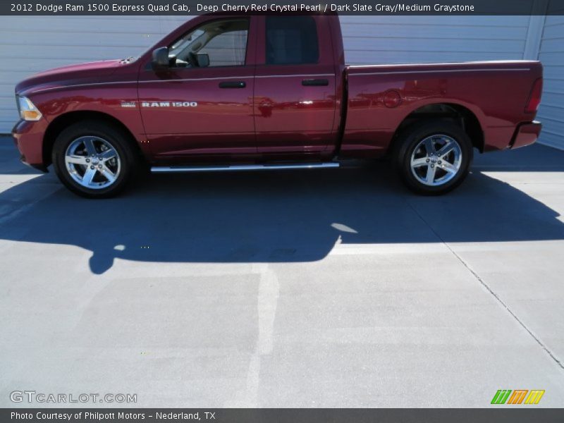 Deep Cherry Red Crystal Pearl / Dark Slate Gray/Medium Graystone 2012 Dodge Ram 1500 Express Quad Cab