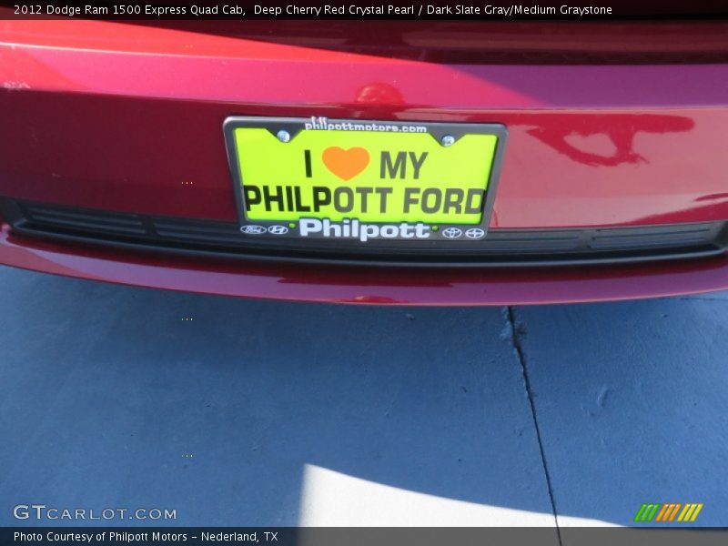 Deep Cherry Red Crystal Pearl / Dark Slate Gray/Medium Graystone 2012 Dodge Ram 1500 Express Quad Cab