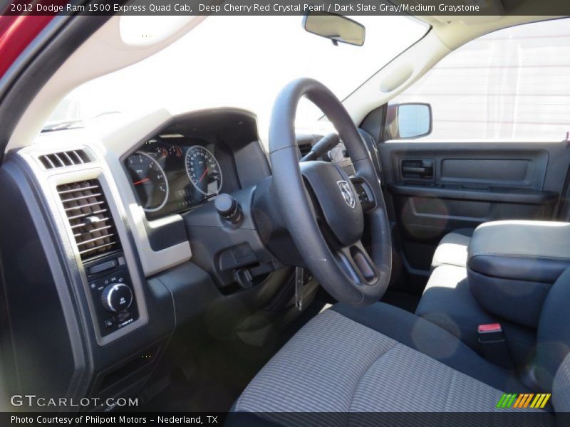 Deep Cherry Red Crystal Pearl / Dark Slate Gray/Medium Graystone 2012 Dodge Ram 1500 Express Quad Cab