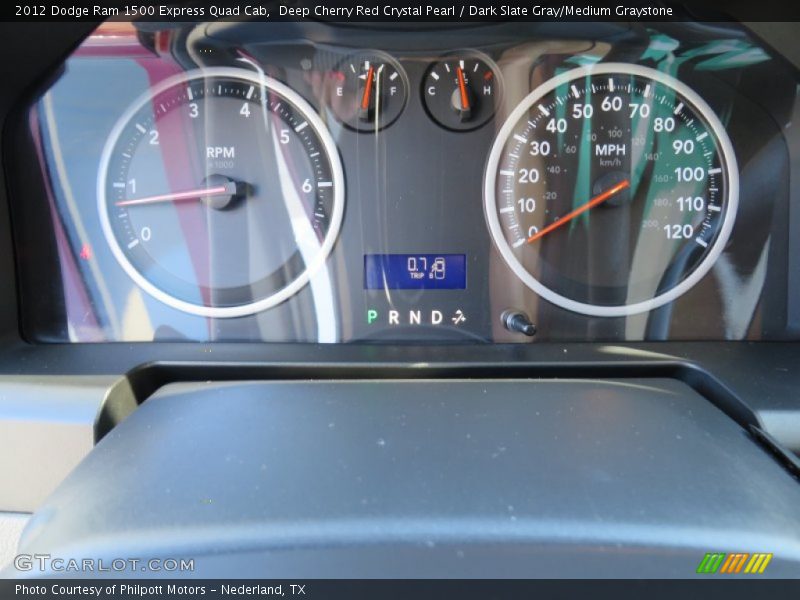 Deep Cherry Red Crystal Pearl / Dark Slate Gray/Medium Graystone 2012 Dodge Ram 1500 Express Quad Cab