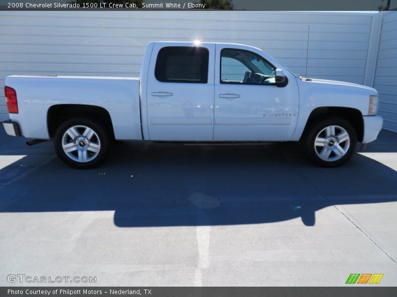 Summit White / Ebony 2008 Chevrolet Silverado 1500 LT Crew Cab