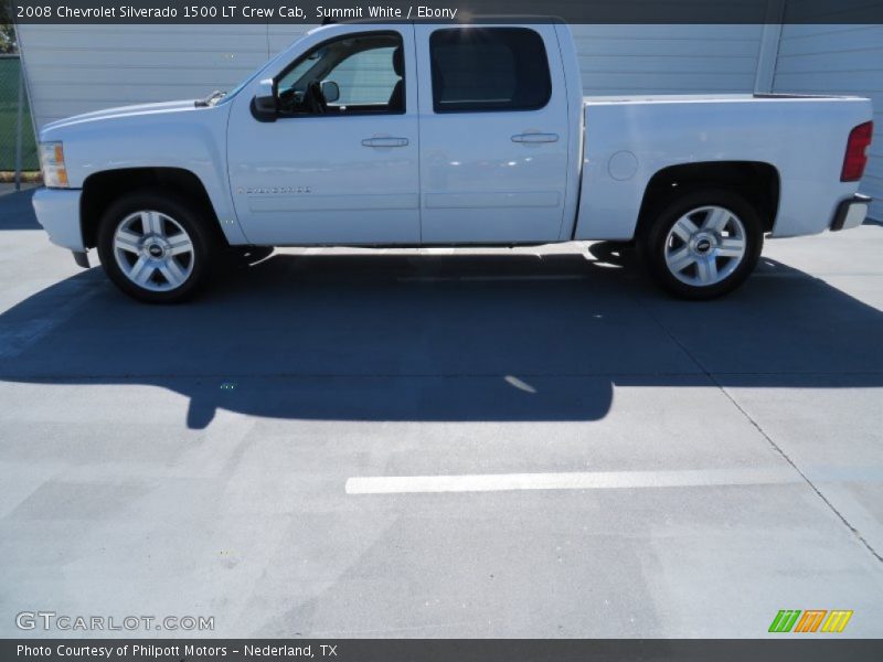 Summit White / Ebony 2008 Chevrolet Silverado 1500 LT Crew Cab