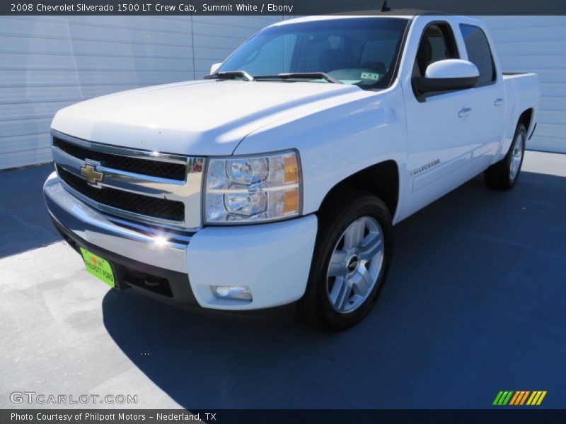 Summit White / Ebony 2008 Chevrolet Silverado 1500 LT Crew Cab