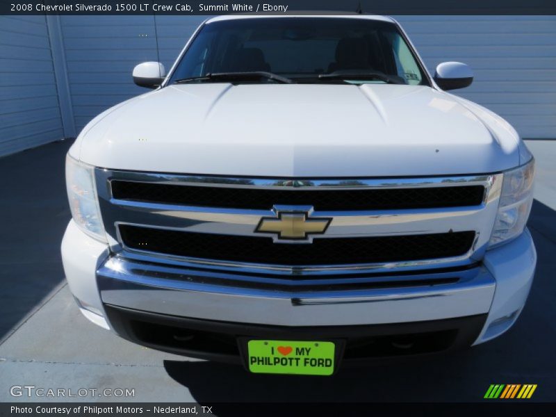 Summit White / Ebony 2008 Chevrolet Silverado 1500 LT Crew Cab
