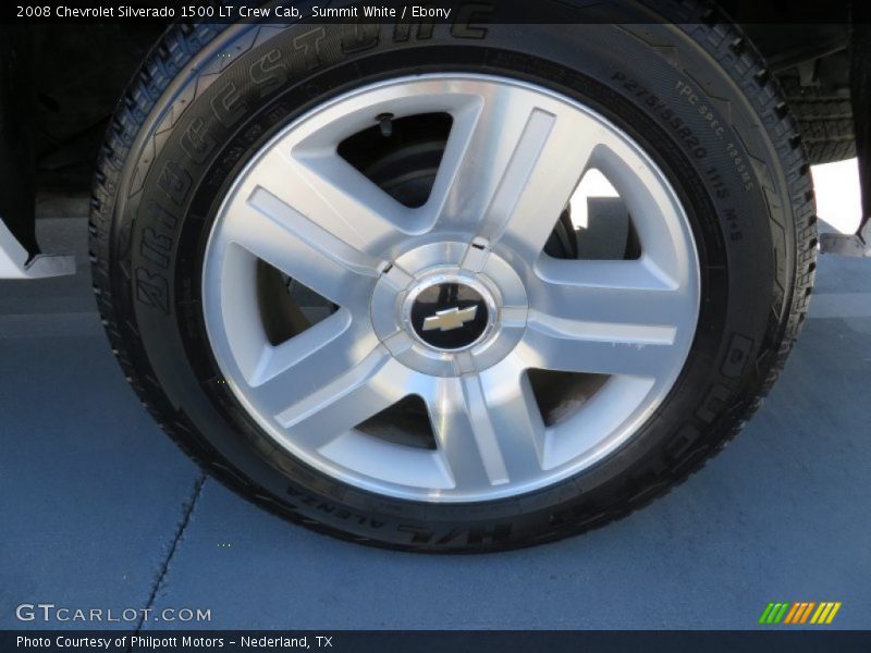 Summit White / Ebony 2008 Chevrolet Silverado 1500 LT Crew Cab