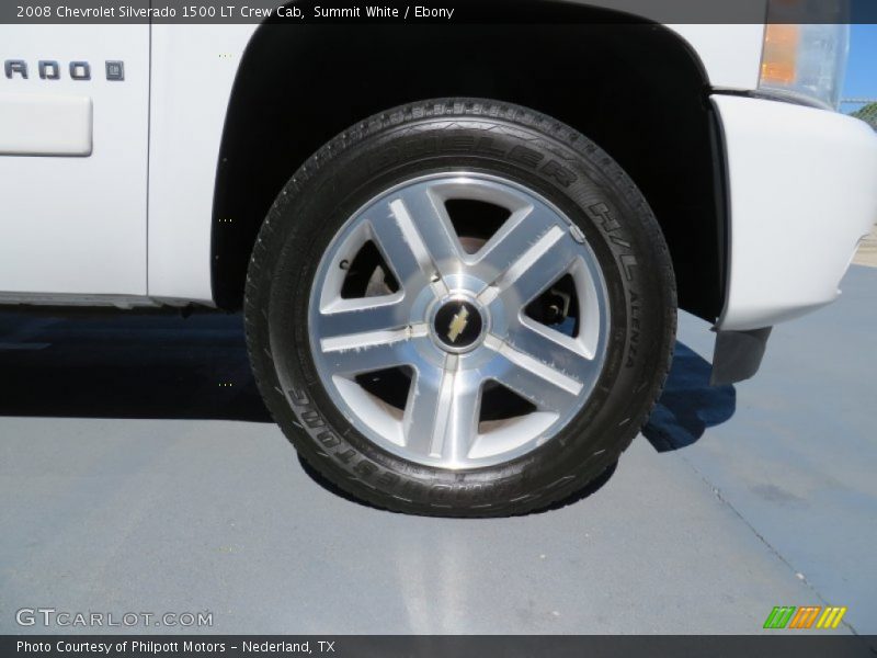 Summit White / Ebony 2008 Chevrolet Silverado 1500 LT Crew Cab