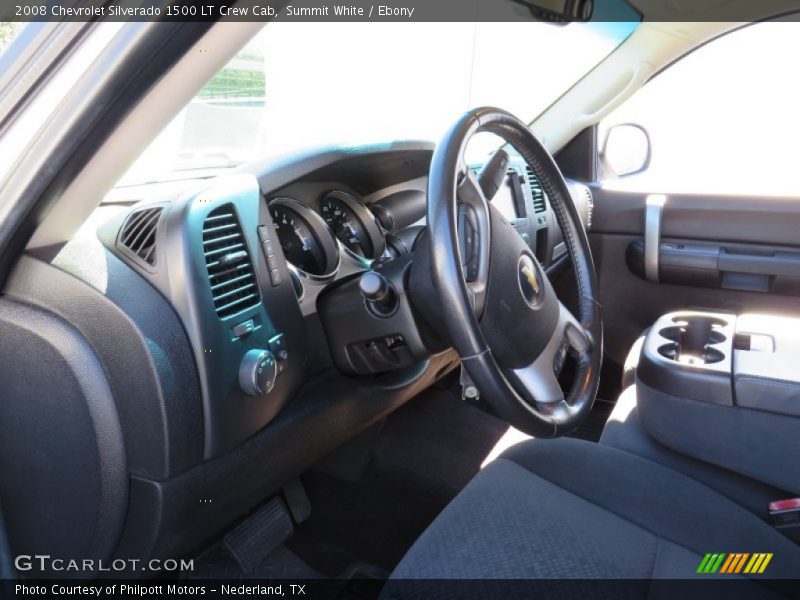 Summit White / Ebony 2008 Chevrolet Silverado 1500 LT Crew Cab