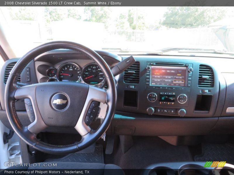 Summit White / Ebony 2008 Chevrolet Silverado 1500 LT Crew Cab