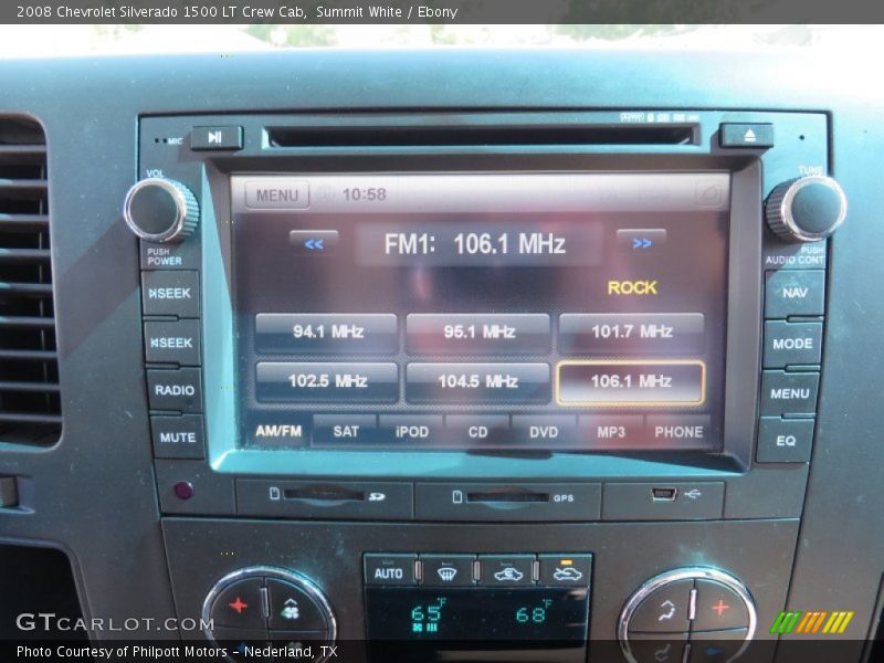 Summit White / Ebony 2008 Chevrolet Silverado 1500 LT Crew Cab