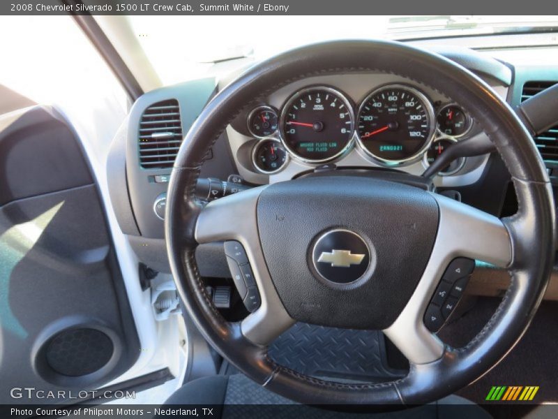 Summit White / Ebony 2008 Chevrolet Silverado 1500 LT Crew Cab
