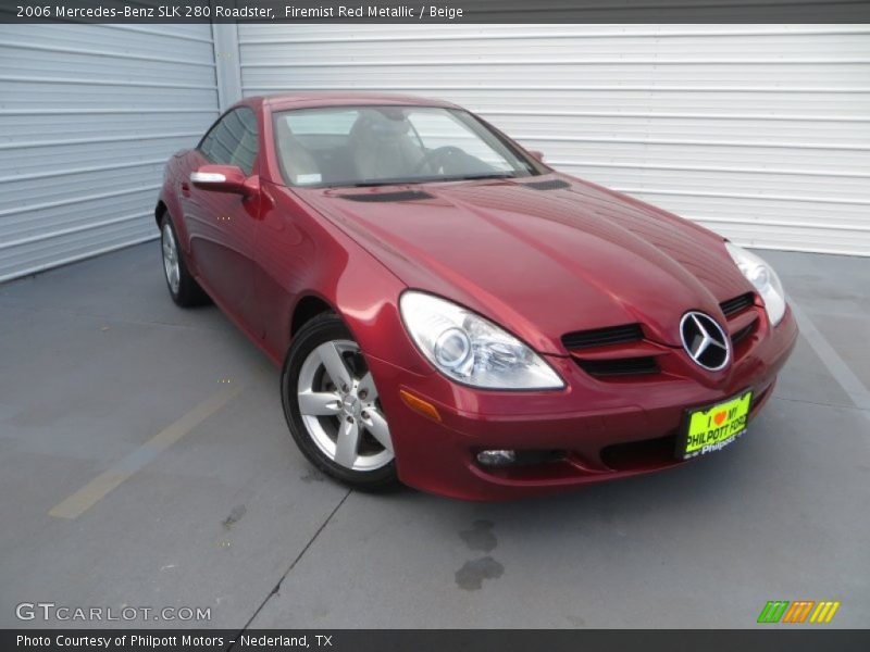 Firemist Red Metallic / Beige 2006 Mercedes-Benz SLK 280 Roadster